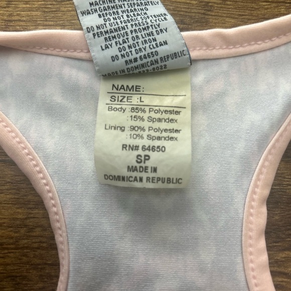 Varsity Spirit Sports Bra Size Large - Picture 4 of 4